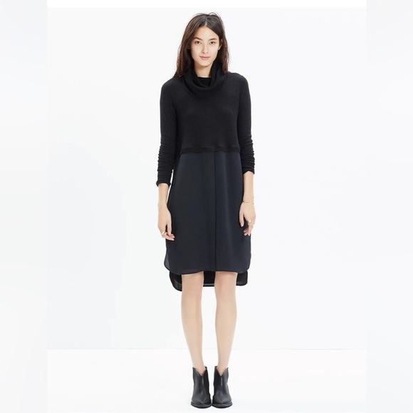 𝅺MADEWELL Timelapse Cowl Turtleneck Sweater Shirt Dress - Picture 7 of 7